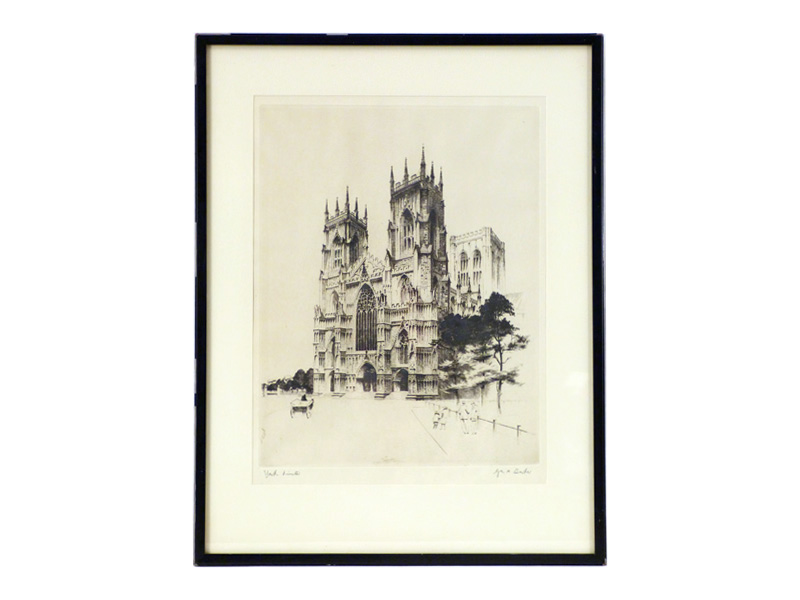 York Cathedral Etching